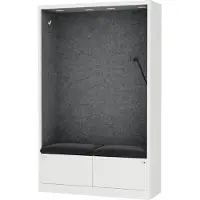 Jan Nowak Akustikkabine Telefonkabine Meetingkabine SALLY MentalBox Dark Graphite 115 cm