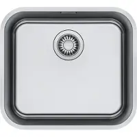 Franke Spüle SMART SRX 110-45 mit Ablaufgarnitur in Handbedienung / Edelstahlspüle / Unterbauspüle