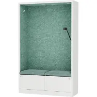 Jan Nowak Akustikkabine Telefonkabine Meetingkabine SALLY MentalBox Green Lagoon 115 cm