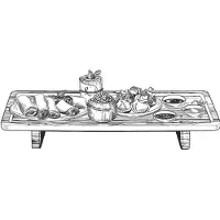 Alpina Wooden serving tray L FSC