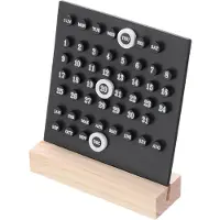 Merkloos Elzusha – Holz-Ewigkalender – Acryl-Schreibtischkalender für Büro und Dekoration