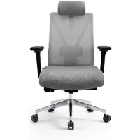 Jan Nowak Ergonomischer Bürostuhl, grau, VECTOR – ergonomisch & komfortabel für Büro und Homeoffice