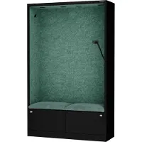 Jan Nowak Akustikkabine Telefonkabine Meetingkabine SALLY MentalBox Green Lagoon 115 cm