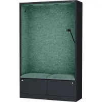 Jan Nowak Akustikkabine Telefonkabine Meetingkabine SALLY MentalBox Green Lagoon 115 cm