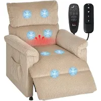 StarTech.com Massagesessel - Relaxsessel - Mehrere Vibrationsprogramme - Heizfunktion - Leiser Motor - Memory-Funktion - S-förmiges Design - Braun