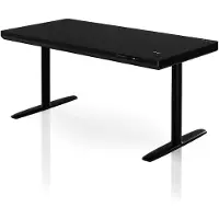 Jan Nowak Elektrischer Sit-Stand-Schreibtisch mit Schublade und kabellosem Qi-Ladegerät, schwarz, 1400 mm: ELLIS