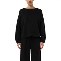 Comma Sweater, unifarben, mit Viskose und Stretch