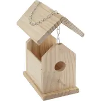 Creative Craft Lab Komplettes Vogelhaus-Holzset der kreativen Bastelgruppe