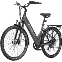 TTGO 28'' LCD Elektrofahrrad 250W E-Bike Ebike 25km/h City E-Bikes & E-Hollandräder 36V 14,5Ah Akku bis zu 100-120km SHIMANO 7 Gang Grau