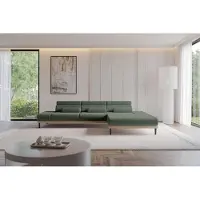 ALTDECOR Ecksofa mit Elektrischer Sitztiefenverstellung MONA - 316x205x85 - Grün - Corner Sofa Eckcouch Couch L-Form, links/rechts angeordnet