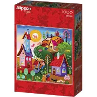 Alipson Puzzle Puzzle Cat Sun - 1000 Teile buntes Spielzeug