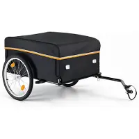 StarTech.com Fahrradanhänger - Faltbarer Lastenanhänger - 59 kg Traglast - Kohlenstoffstahlrahmen mit 600D Oxford-Gewebe - Regenschutz - Für 22–28 Zoll Fahrräder - 4 Reflektoren