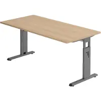 Hjh OFFICE PRO MEGA 16 G - 160 x 80 h?henverstellbar Eiche/Graphit