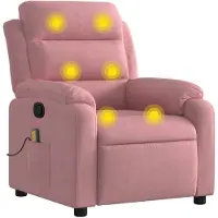 Syfax Massagesessel Rosa Samt