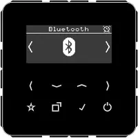 JUNG DABCDBTSW Smart Radio DAB+ Bluetooth, Serie CD, schwarz DAB CD BT SW