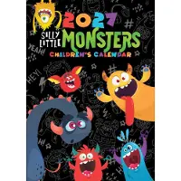 Merkloos A3 Kalender 2027 für Kinder mit Monstern
