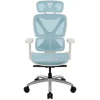 Thunder X3 ThunderX3 XTC Ergonomischer Bürostuhl - weiss/blau