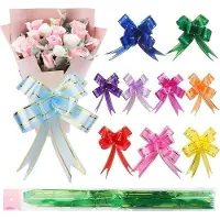 OEM Kleuren Pull Bows - 400 Stück Knoop Ribbons für Geschenkverpackung - 10 Farben - für Weihnachten, Neujahr, Thanksgiving, Dekorationen
