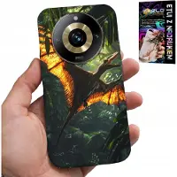 Inny producent Hülle für Realme 11 Pro - Motiv: Dino, Dinosaurier, Pterodaktyl, Rückseite
