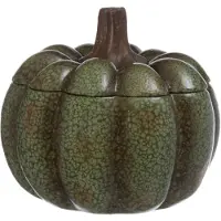 4Living Keramikbehälter mit Deckel in Kürbisform, Ø 18 × 17,5 cm