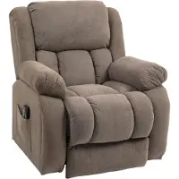 HOMCOM Fernsehsessel mit Aufstehhilfe, Relaxsessel mit Liege- & Massagefunktion