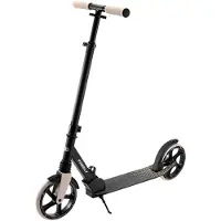 Kinderkraft FREELY Scooter Beige – klappbarer Cityroller für Kinder ab 5 Jahren & Erwachsene bis 100 kg