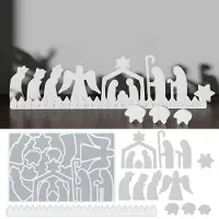 Sonstiges Silikonform Gießform Weihnachten Krippe Adventskalender DIY Handwerk