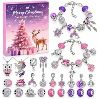 Traumheim Schmuck Adventskalender mit 24 Überraschungen, Weihnachtskalender mit wechselnden Schmuckmotiven für das tägliche Öffnen im Advent