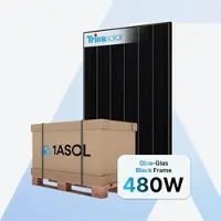 Trina Solar Trina Vertex S+ G3 TSM-480NEG9RP.28Z Solarmodul 480 W Glas-Glas Black Frame – Palette (36 Stück)