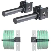 Markenlos Halter Zubehör für Gewichtsscheiben - Universelle Lagerhalterung für Power Racks