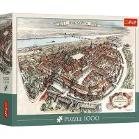 Trefl Puzzle-Projekt zum Wiederaufbau der Altstadt, 1951 Warschau 1000 dlks