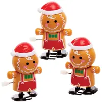 Baker Ross FX437, Aufziehbare Lebkuchenmännchen – 3er-Pack, kleine Adventskalender