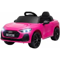 AIYAPLAY Audi A5L 12V Kinderauto mit Fernbedienung, 2 Motoren, LED, rosa