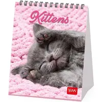Legami – Tischkalender 2027, Kittens, 12 Monate, 5 cm
