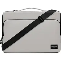 Gaston Luga Dash Cushioned Briefcase 16" - Taupe