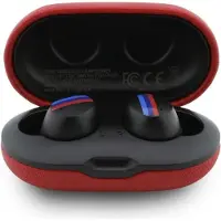 BMW Headphones Bluetooth TWS Metal Logo ENC red