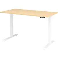 Hjh OFFICE PRO XDKB 16 W | 160x80 | elektrisch h?henverstellbar - Ahorn 160 x 80 elektrisch h?henverstellbar