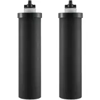 Vevor Wasserfilter-Ersatz Reinigungselemente, Aktivkohle-Ersatzfilter 2er-Pack, leicht austauschbarer Wasserfilter, Schwerkraft-Wasserfiltersystem Ersatz