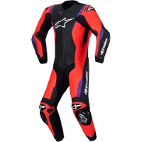 Alpinestars Missile V3 Lederkombi - 1-Teilig Black Red Fluo Purple, Größe: 54