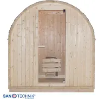 Sanotechnik Sauna "Außensauna ISLAND" 2 oder 4 Personen; inkl. 3,6 kW oder 8 kW Saunaofen und Saunasteine