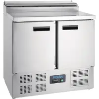 Polar Serie G Pizzakühltisch Saladette 2-türig 254L