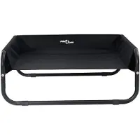 vidaXL Hundebett Schwarz 75 x 75 x 30 cm Stahl