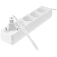 AWTOOLS household extension cord white without grounding 5 sockets 5.0m (AW24612)