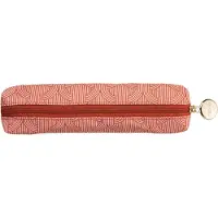 Sonstige Verlage Stiftemäppchen im Twist Design, farbig, 19 x 6 x 4 cm, aus recyceltem PET, mit goldenem Reißverschlussanhänger