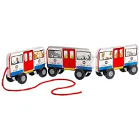 Bigjigs Holzspielzeug London U-Bahn zum Nachziehen