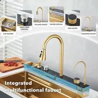 OEM Doppelbecken-Spüle – Einbecken-Spüle – Einzelbecken – Edelstahl-Spüle – Spüle in Goldfarbe – Ausführung in Borstengold – Dauerhaftes Edelstahl – Installation mit Frontabdeckung