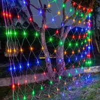 UISEBRT 3x2m LED Lichternetz Lichterkette Lichtervorhang Innen 8 Leuchtmodi Bunt IP44 für Weihnachten Halloween Party