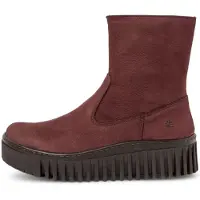 Art für Damen. 115311467003_008 Stiefeletten aus Leder 1531 Brighton Bordeaux (39), 3 bis 5 cm, Reißverschluss, Lässig
