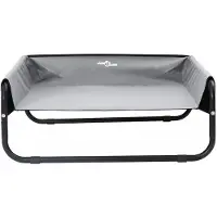 vidaXL Hundebett Hellgrau 85 x 85 x 33 cm Stahl