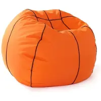 Lumaland Luxury Basketball Sitzsack - Hochwertiges Sitzkissen aus der Comfortline - klein